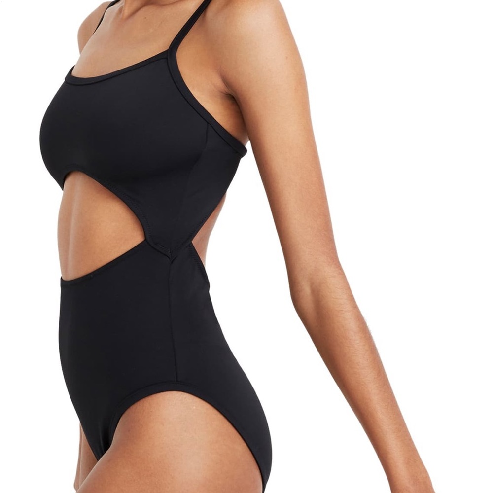 Madewell Second Wave Cut Out One Piece Swim Suit